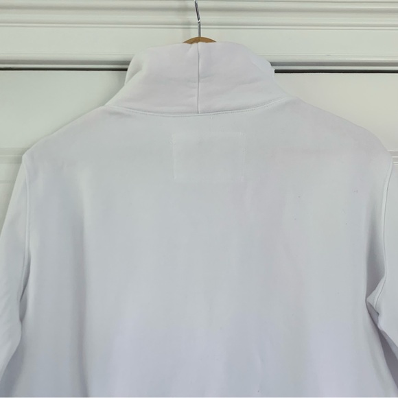 Frank & Eileen Tee Lab Asymmetrical Zip Sweatshirt Moto Funnel Neck Size Large - Picture 5 of 12